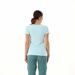 Damen-T-Shirt aus Funktionsgewebe mit Print vorne><noscript><img width=