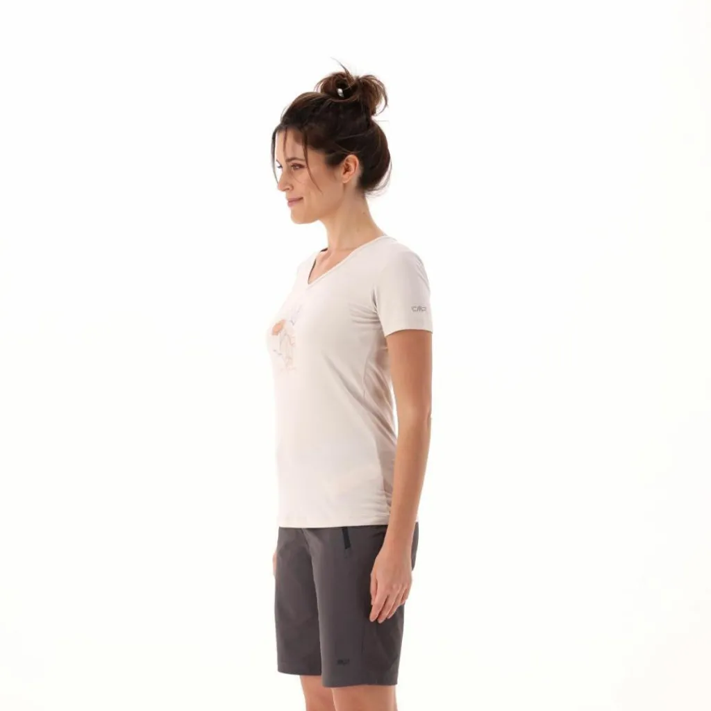 Damen-T-Shirt aus Funktionsgewebe mit Print vorne>CMP Hot