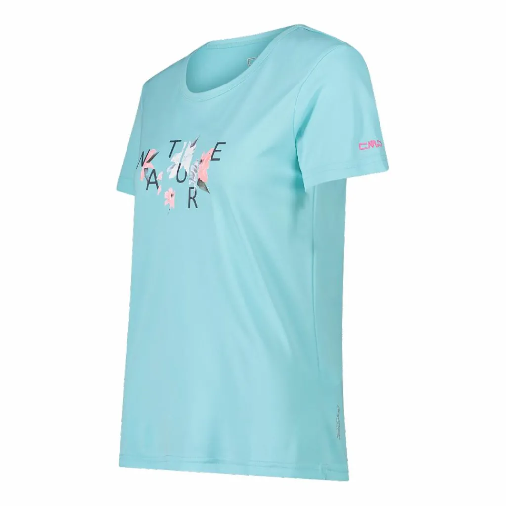 Damen-T-Shirt aus Piqué mit Print vorne>CMP New