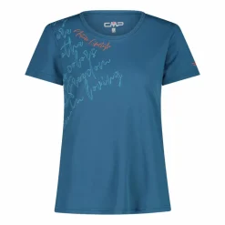 Damen-T-Shirt aus Piqué mit Print vorne><noscript><img width=