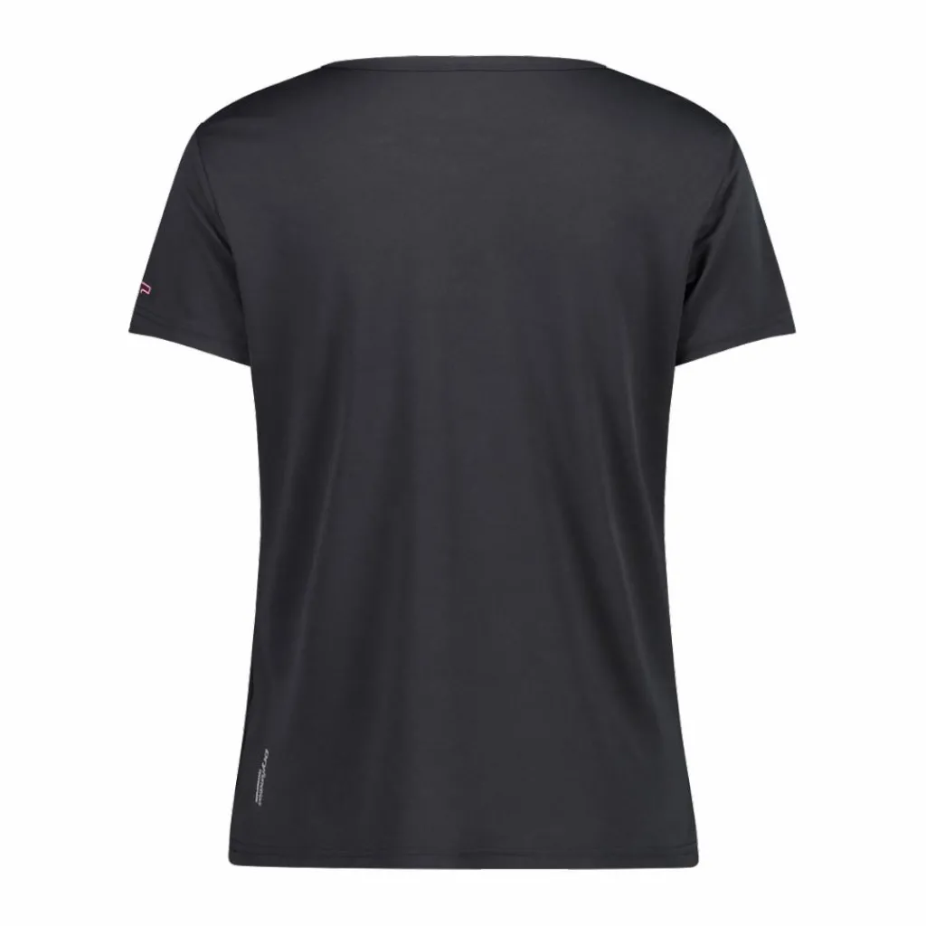 Damen-T-Shirt aus Piqué mit Print vorne>CMP New