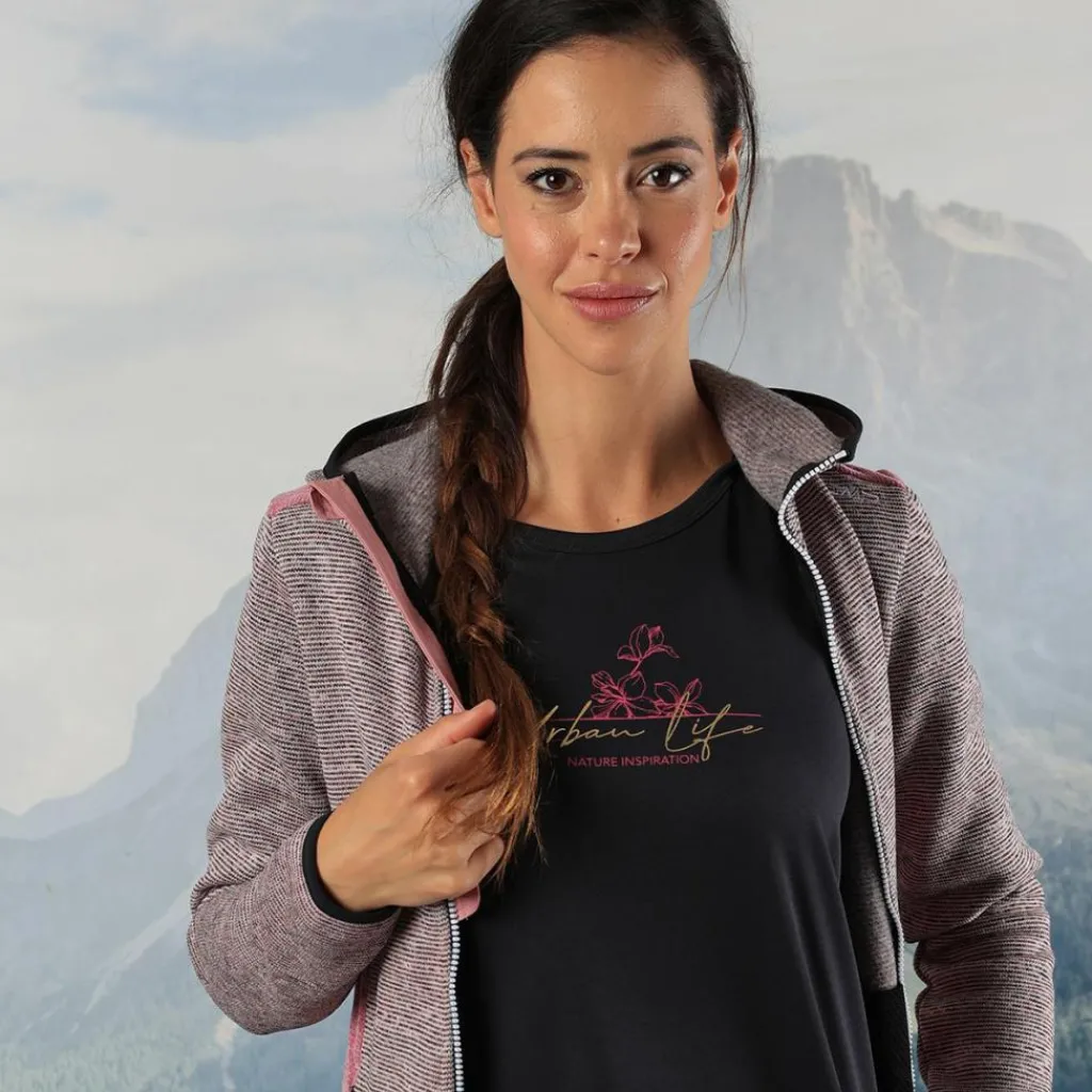 Damen-T-Shirt aus Piqué mit Print vorne>CMP New