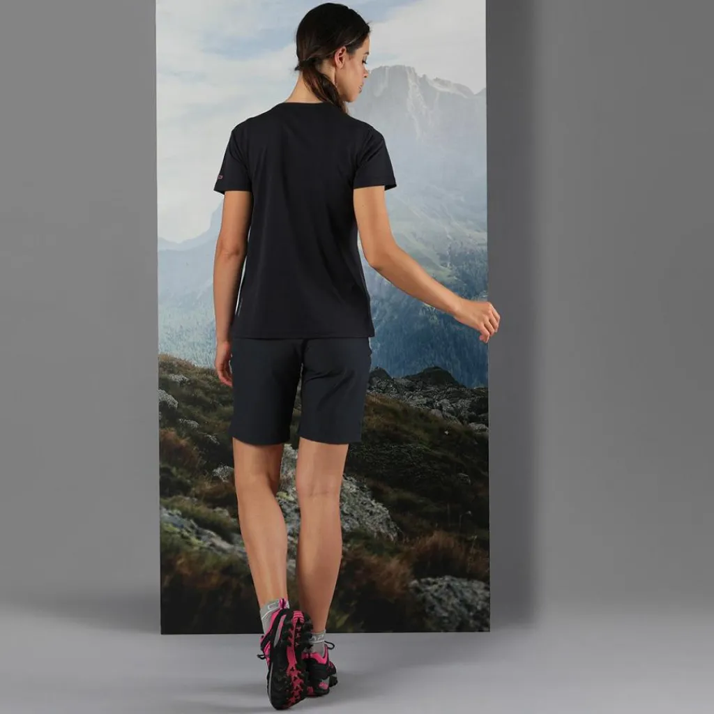 Damen-T-Shirt aus Piqué mit Print vorne>CMP New