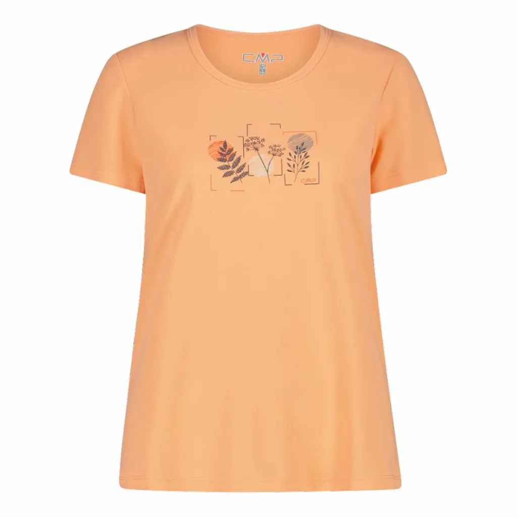 Damen-T-Shirt aus Piqué mit Print vorne>CMP New
