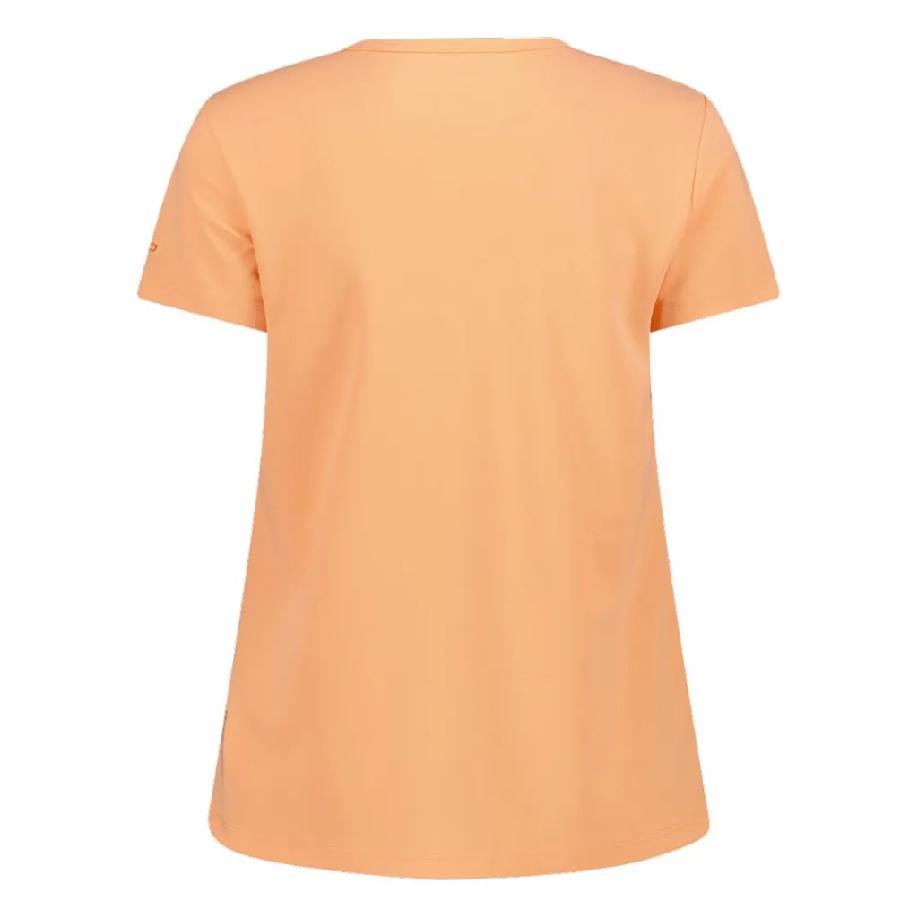 Damen-T-Shirt aus Piqué mit Print vorne>CMP New