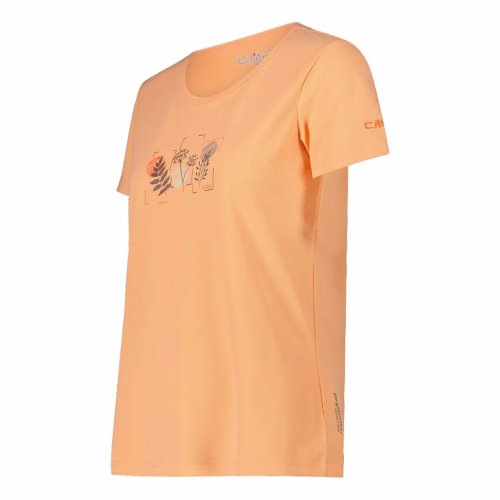 Damen-T-Shirt aus Piqué mit Print vorne>CMP New
