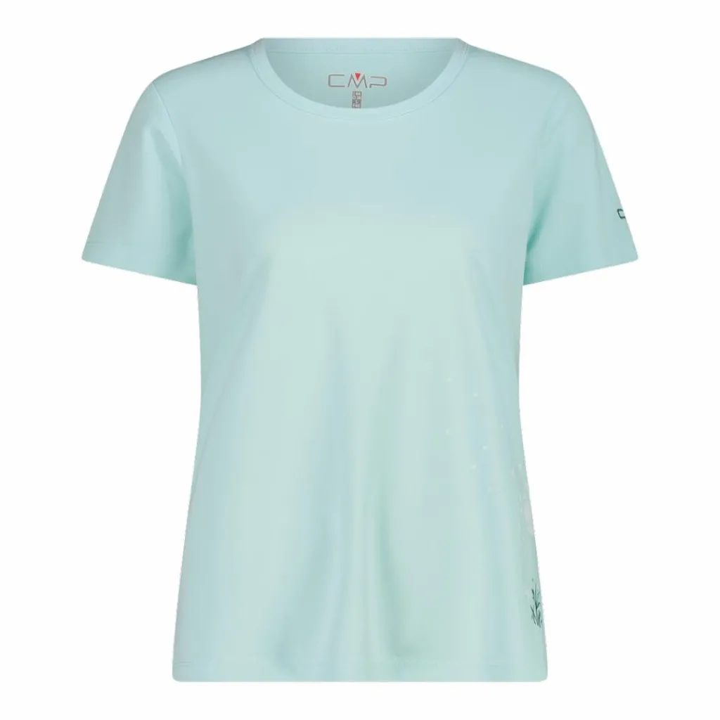 Damen-T-Shirt aus Piqué mit Print vorne>CMP New