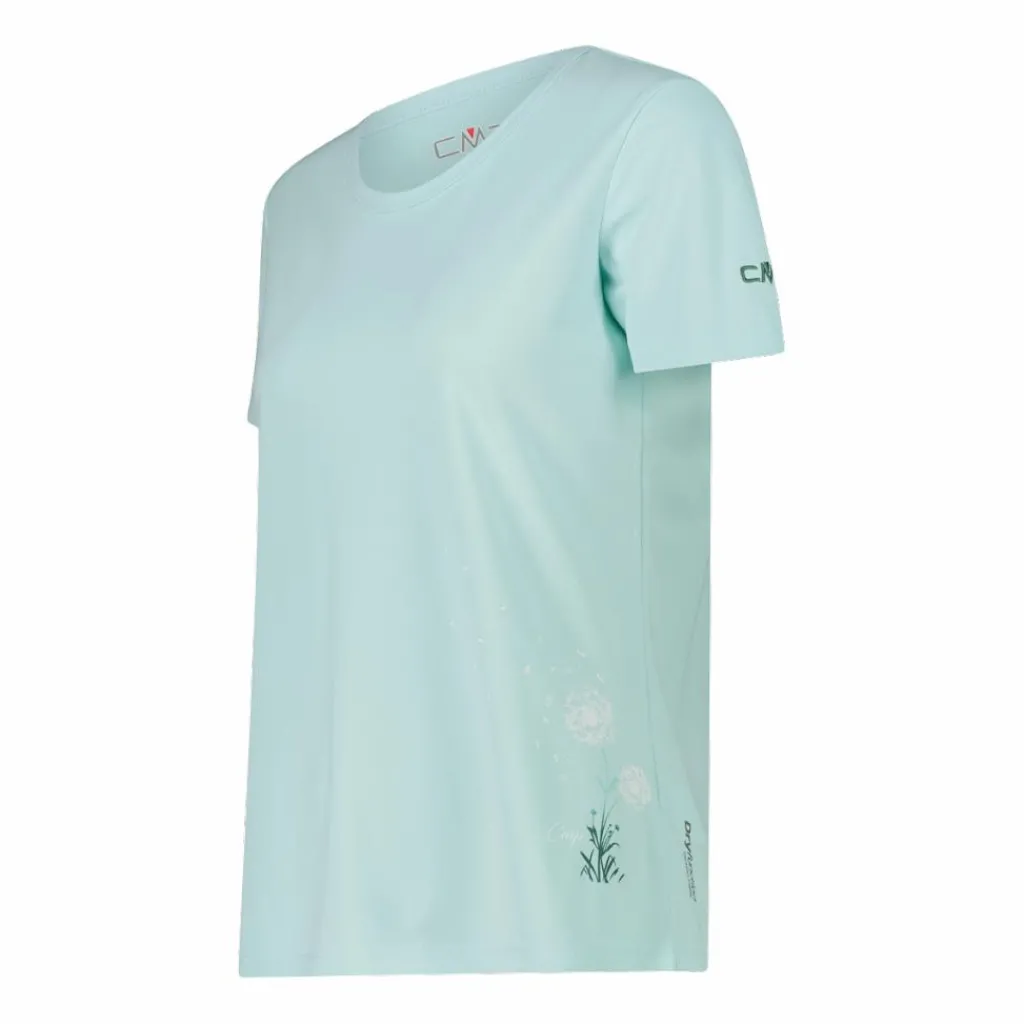 Damen-T-Shirt aus Piqué mit Print vorne>CMP New