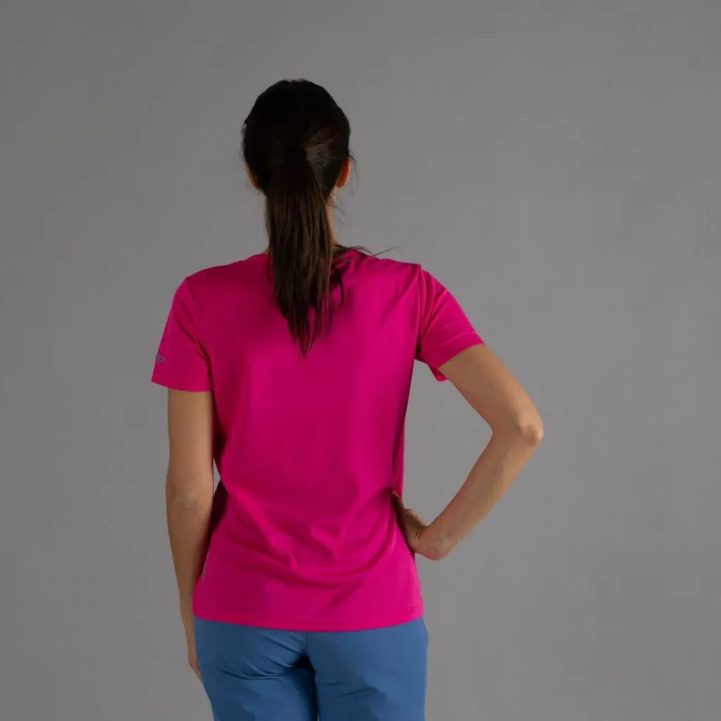 Damen-T-Shirt aus Piqué mit Print vorne>CMP New