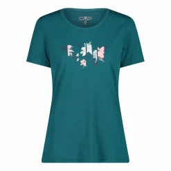 Damen-T-Shirt aus Piqué mit Print vorne><noscript><img width=