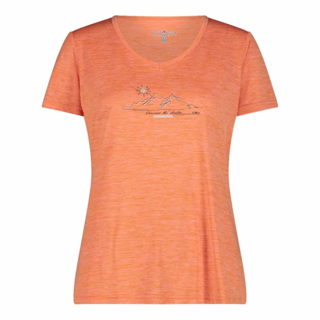 Damen-T-Shirt mit breitem Ausschnitt aus Light Jersey>CMP Online