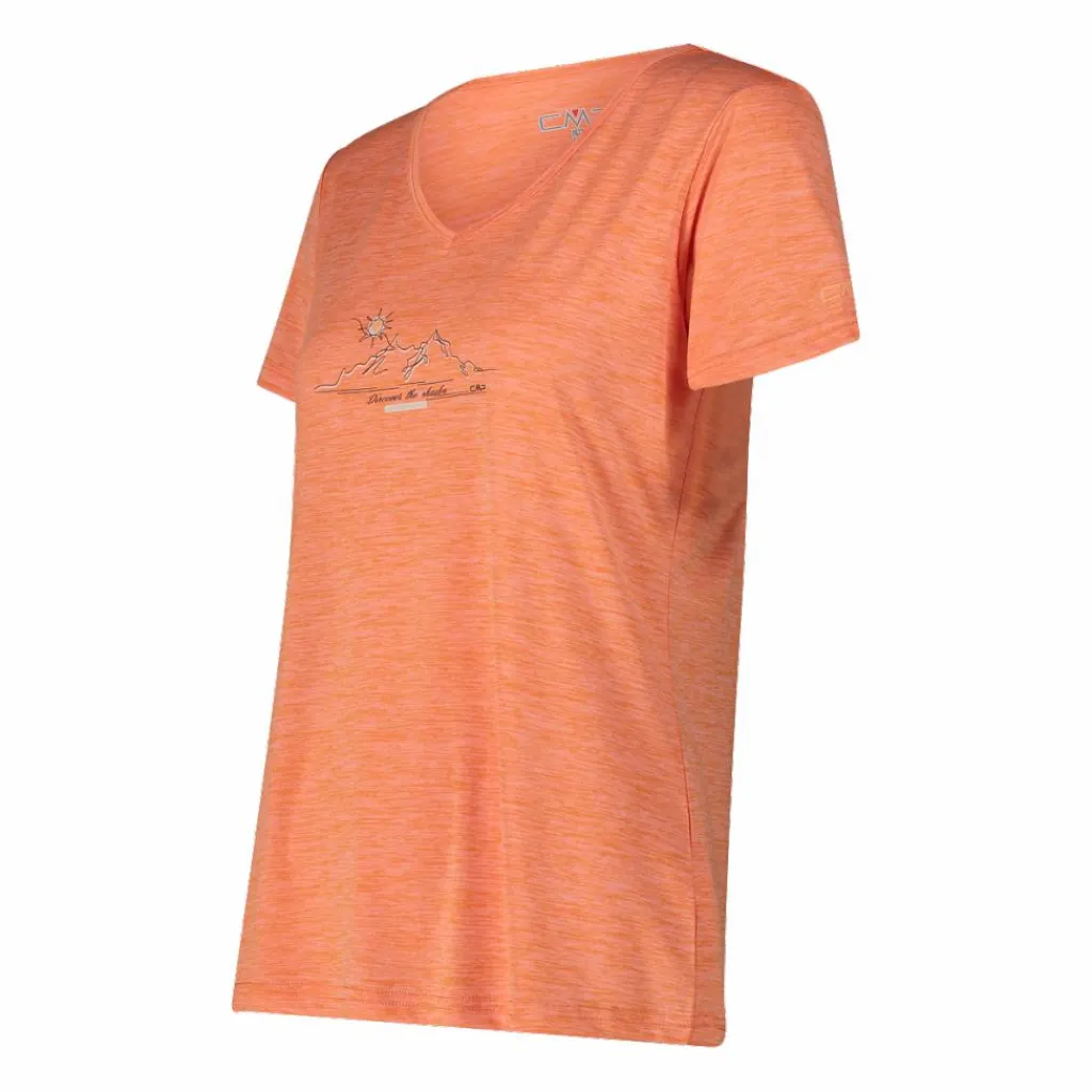 Damen-T-Shirt mit breitem Ausschnitt aus Light Jersey>CMP Online