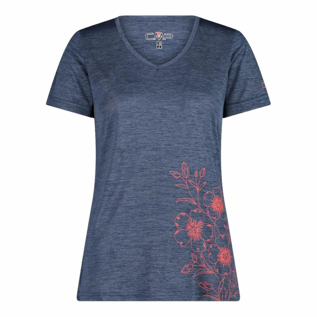 Damen-T-Shirt mit breitem Ausschnitt aus Light Jersey>CMP Online