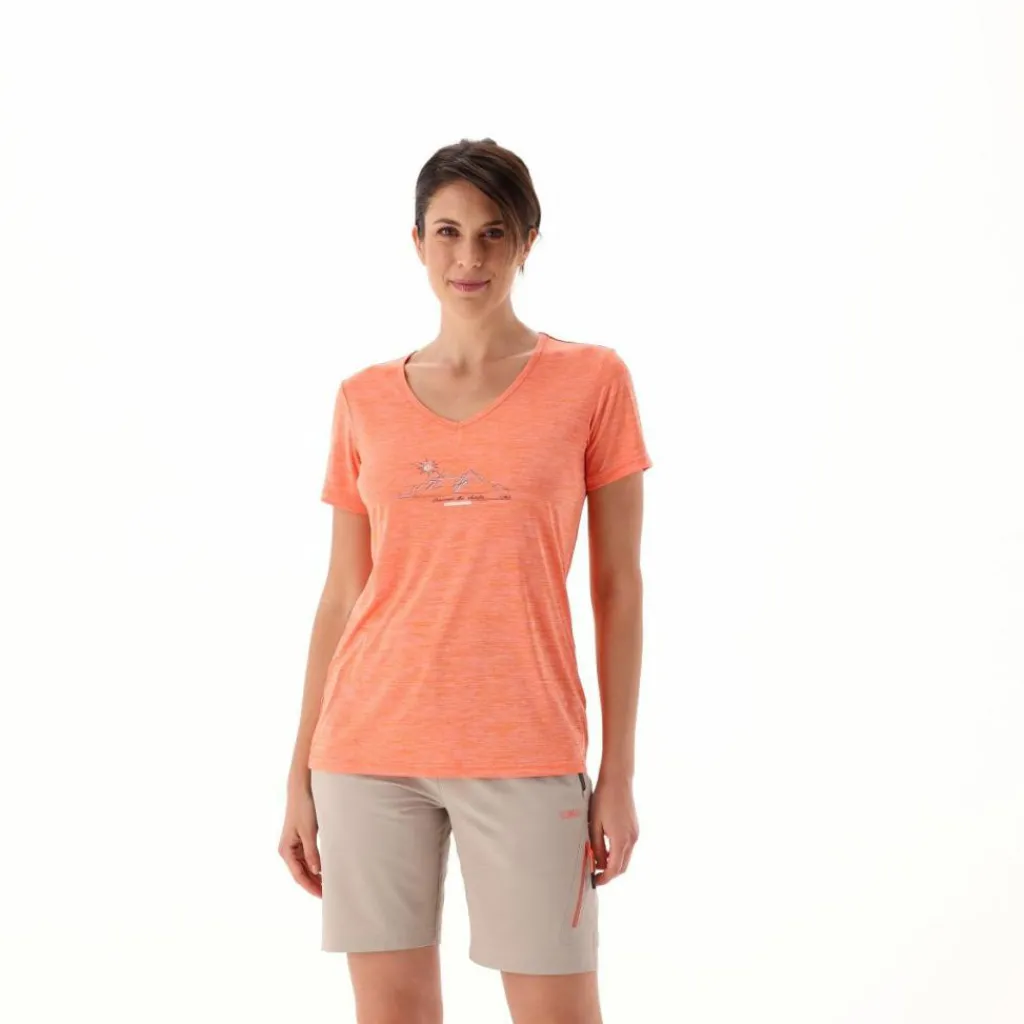 Damen-T-Shirt mit breitem Ausschnitt aus Light Jersey>CMP Online