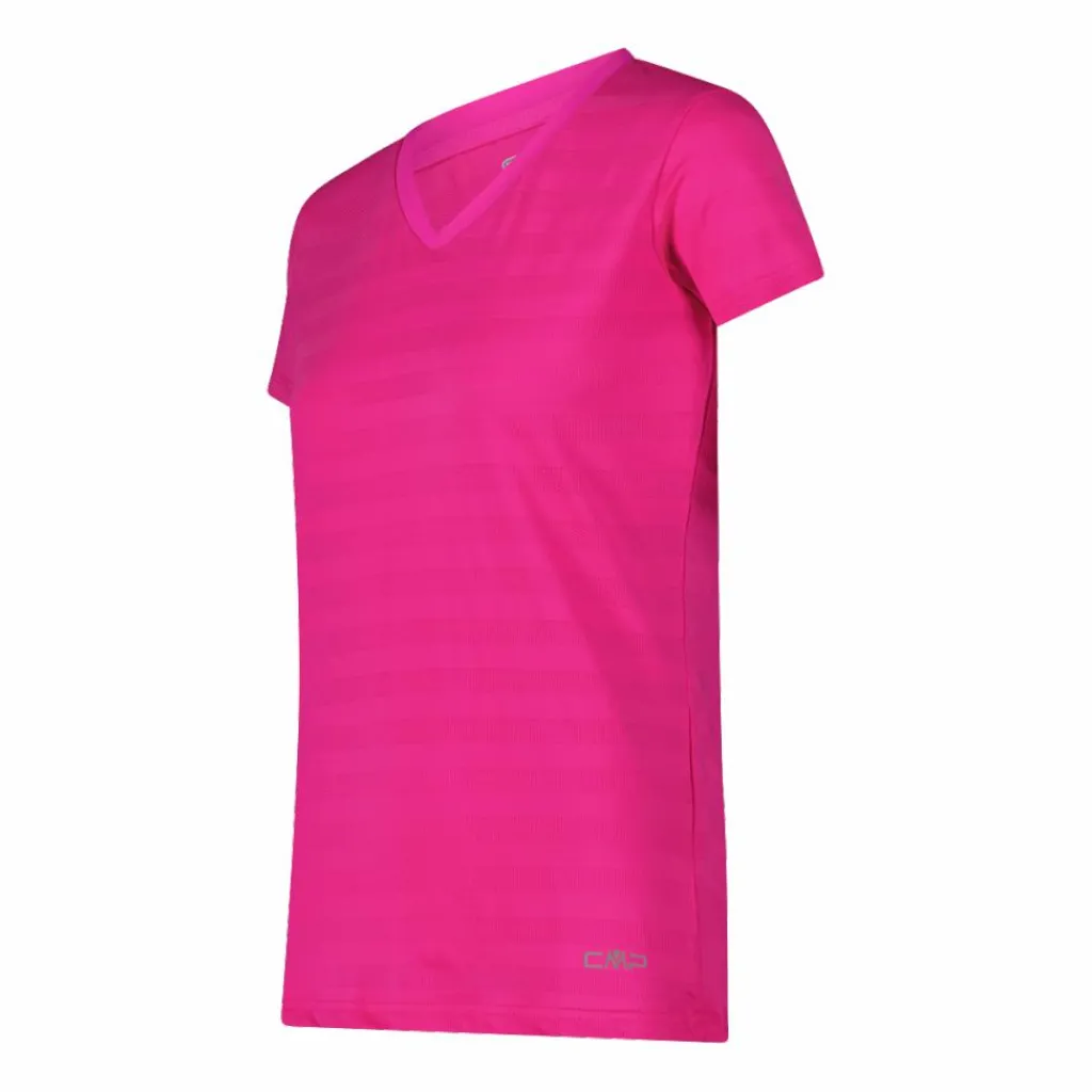 Damen-T-Shirt mit horizontalen Mesh-Einsätzen>CMP Sale