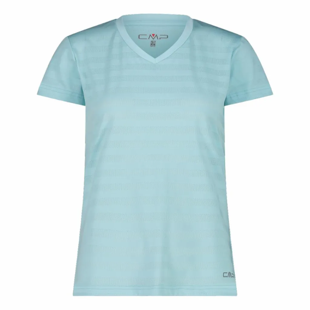 Damen-T-Shirt mit horizontalen Mesh-Einsätzen>CMP Sale