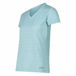 Damen-T-Shirt mit horizontalen Mesh-Einsätzen><noscript><img width=