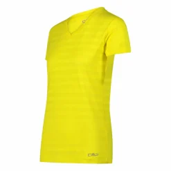 Damen-T-Shirt mit horizontalen Mesh-Einsätzen><noscript><img width=