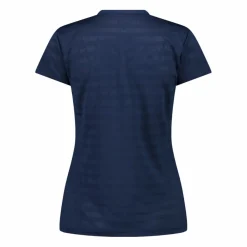 Damen-T-Shirt mit horizontalen Mesh-Einsätzen><noscript><img width=