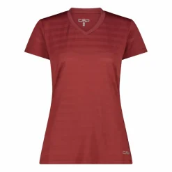 Damen-T-Shirt mit horizontalen Mesh-Einsätzen><noscript><img width=