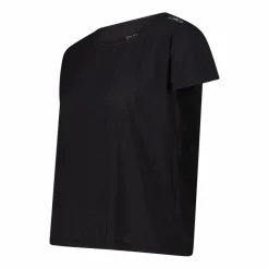Einfarbiges technisches T-Shirt mit kurzen Ärmeln für Damen><noscript><img width=