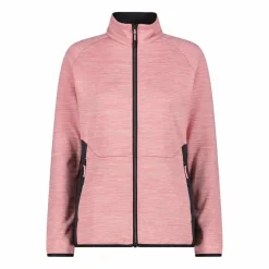 Fleece Grid Tech mit Reißverschluss für Damen meliert><noscript><img width=