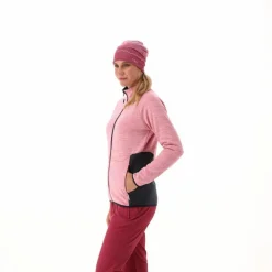 Fleece Grid Tech mit Reißverschluss für Damen meliert><noscript><img width=