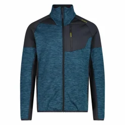 Fleece Grid Tech mit Reißverschluss für Herren meliert><noscript><img width=