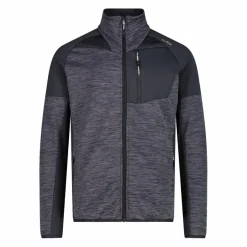 Fleece Grid Tech mit Reißverschluss für Herren meliert><noscript><img width=