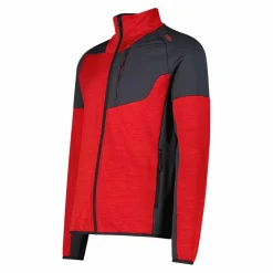 Fleece Grid Tech mit Reißverschluss für Herren meliert><noscript><img width=