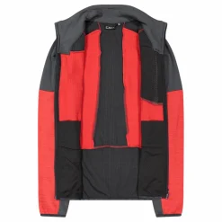 Fleece Grid Tech mit Reißverschluss für Herren meliert><noscript><img width=