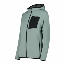 Fleece Grid Tech mit Reißverschluss und Kapuze für Damen><noscript><img width=