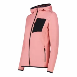 Fleece Grid Tech mit Reißverschluss und Kapuze für Damen><noscript><img width=