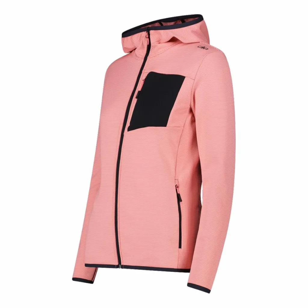 Fleece Grid Tech mit Reißverschluss und Kapuze für Damen>CMP New