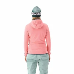 Fleece Grid Tech mit Reißverschluss und Kapuze für Damen><noscript><img width=