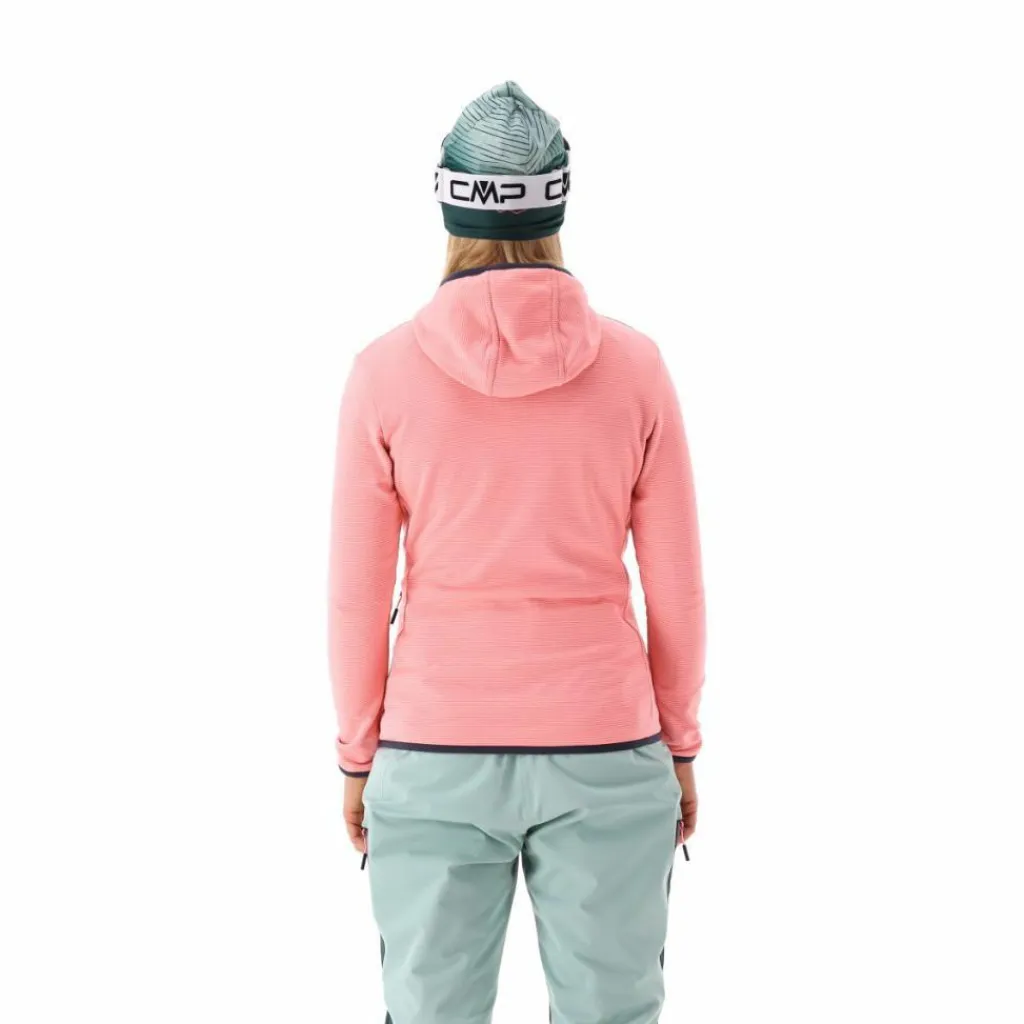 Fleece Grid Tech mit Reißverschluss und Kapuze für Damen>CMP New