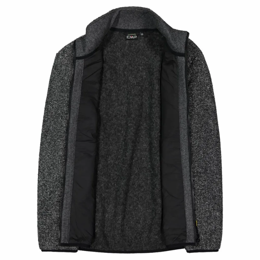 Fleecegefütterte Herrenjacke aus recyceltem Polyester-Melange>CMP New
