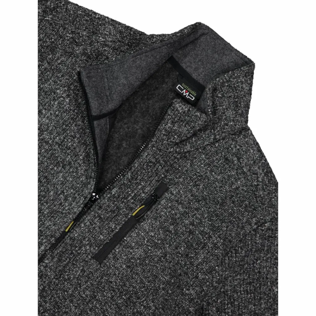 Fleecegefütterte Herrenjacke aus recyceltem Polyester-Melange>CMP New