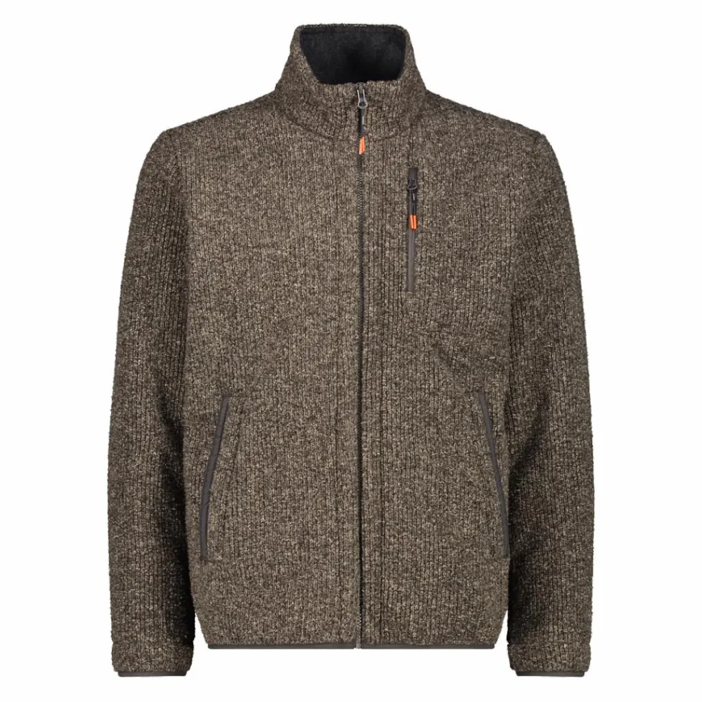 Fleecegefütterte Herrenjacke aus recyceltem Polyester-Melange>CMP New