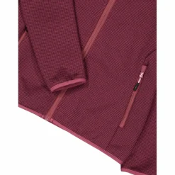 Fleecejacke für Damen aus Knit Tech Melange mit Kapuze><noscript><img width=