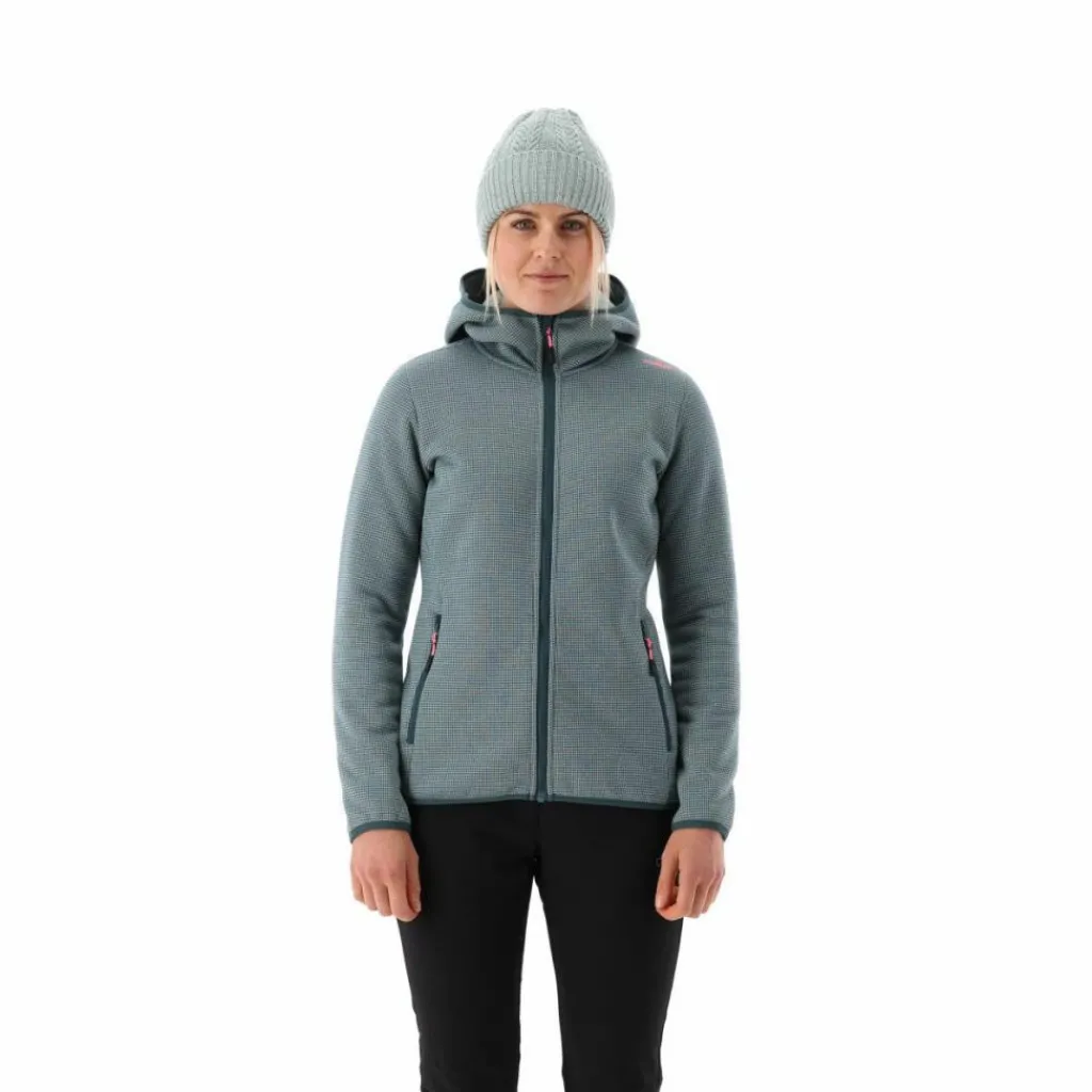 Fleecejacke für Damen aus Knit Tech Melange mit Kapuze>CMP Best