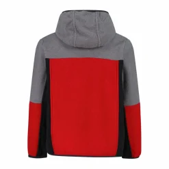 Fleeceshirt mit Reißverschluss für Jungen aus Knit Tech mit Kapuze><noscript><img width=