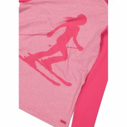 Gedruckter Stehkragenpullover aus Softech für Damen><noscript><img width=