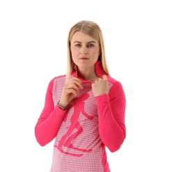 Gedruckter Stehkragenpullover aus Softech für Damen><noscript><img width=