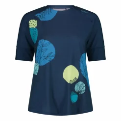Gemustertes technisches T-Shirt mit kurzen Ärmeln für Damen><noscript><img width=