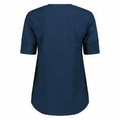 Gemustertes technisches T-Shirt mit kurzen Ärmeln für Damen><noscript><img width=