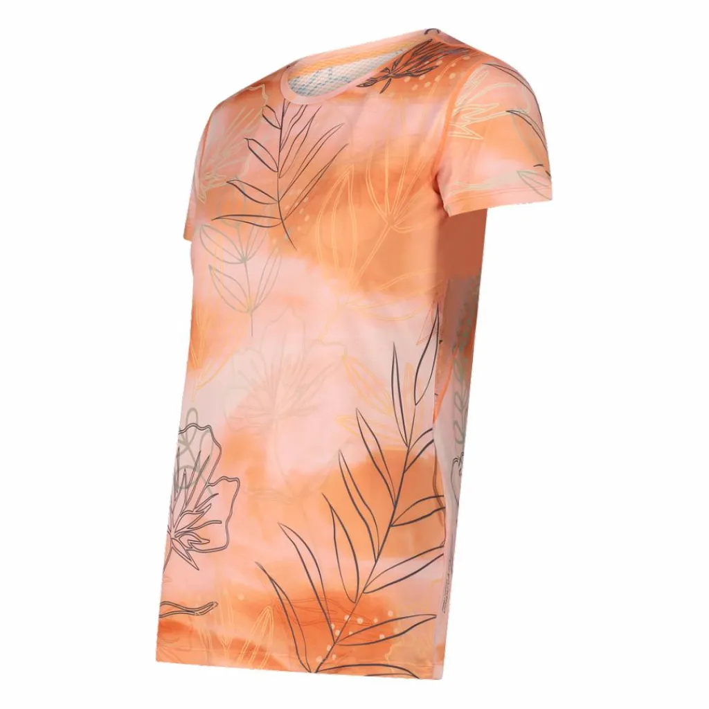 Gemustertes technisches T-Shirt mit Cool Menthol Boost für Damen>CMP Best