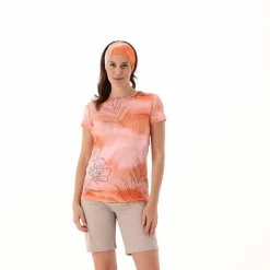 Gemustertes technisches T-Shirt mit Cool Menthol Boost für Damen><noscript><img width=