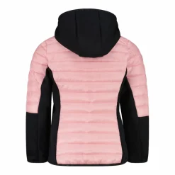 Gepolsterte Hybridjacke für Mädchen mit Kapuze><noscript><img width=