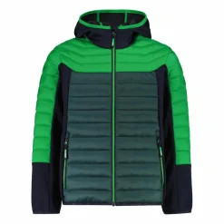 Gepolsterte Hybridjacke für Jungen mit Kapuze>CMP